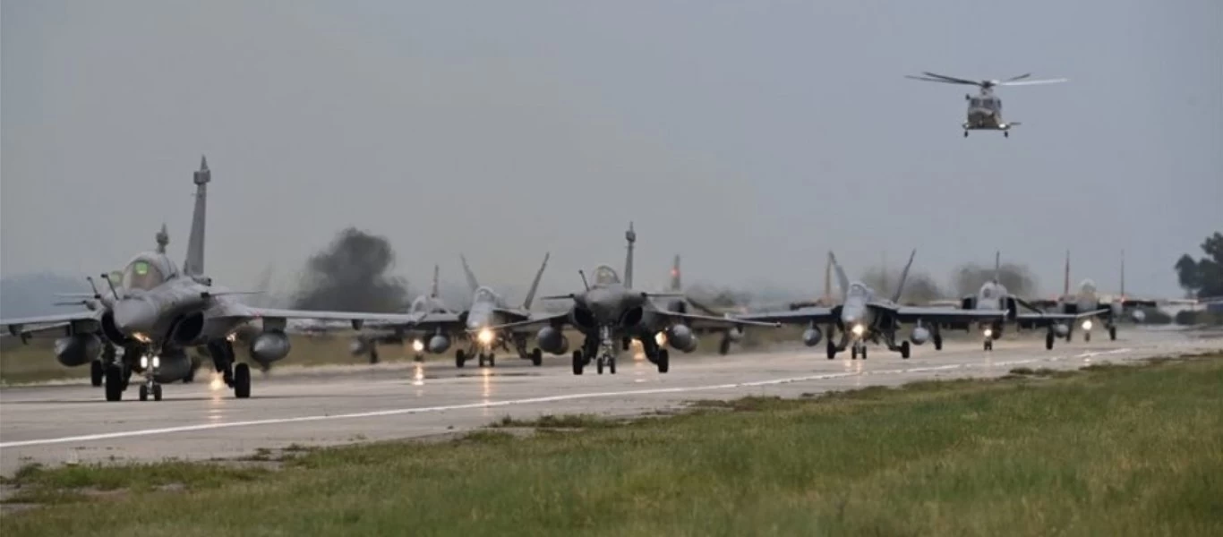 «ΗΝΙΟΧΟΣ 21»: Σε εξέλιξη η πολυεθνική εναέρια άσκηση (φωτο)